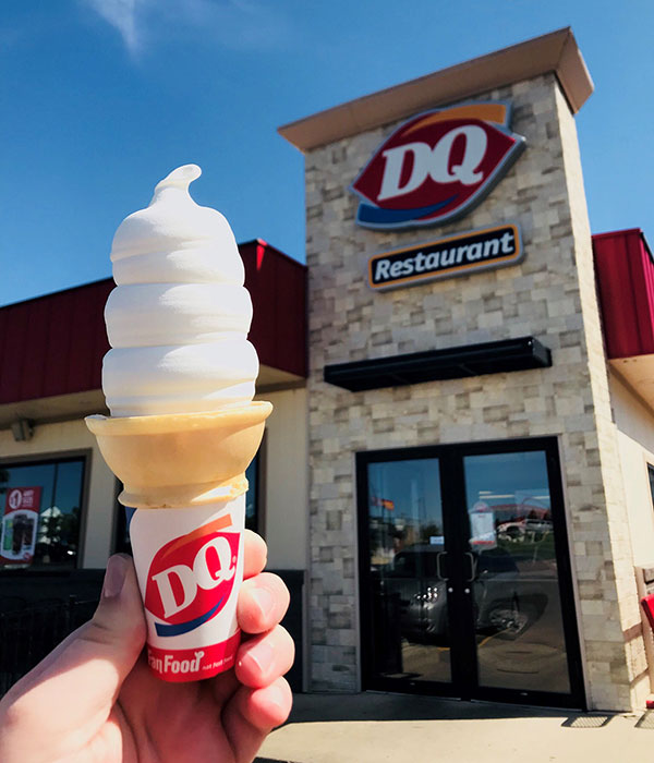 DQ Cone in Front of Store DQ Cone in Front of Store